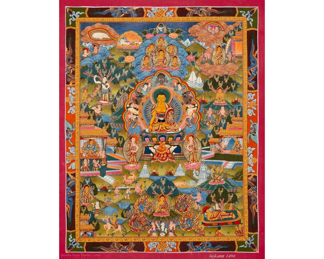 启蒙图标 唐卡艺术中的佛陀生平 - 墙贴/壁贴 - 其他材质 多色