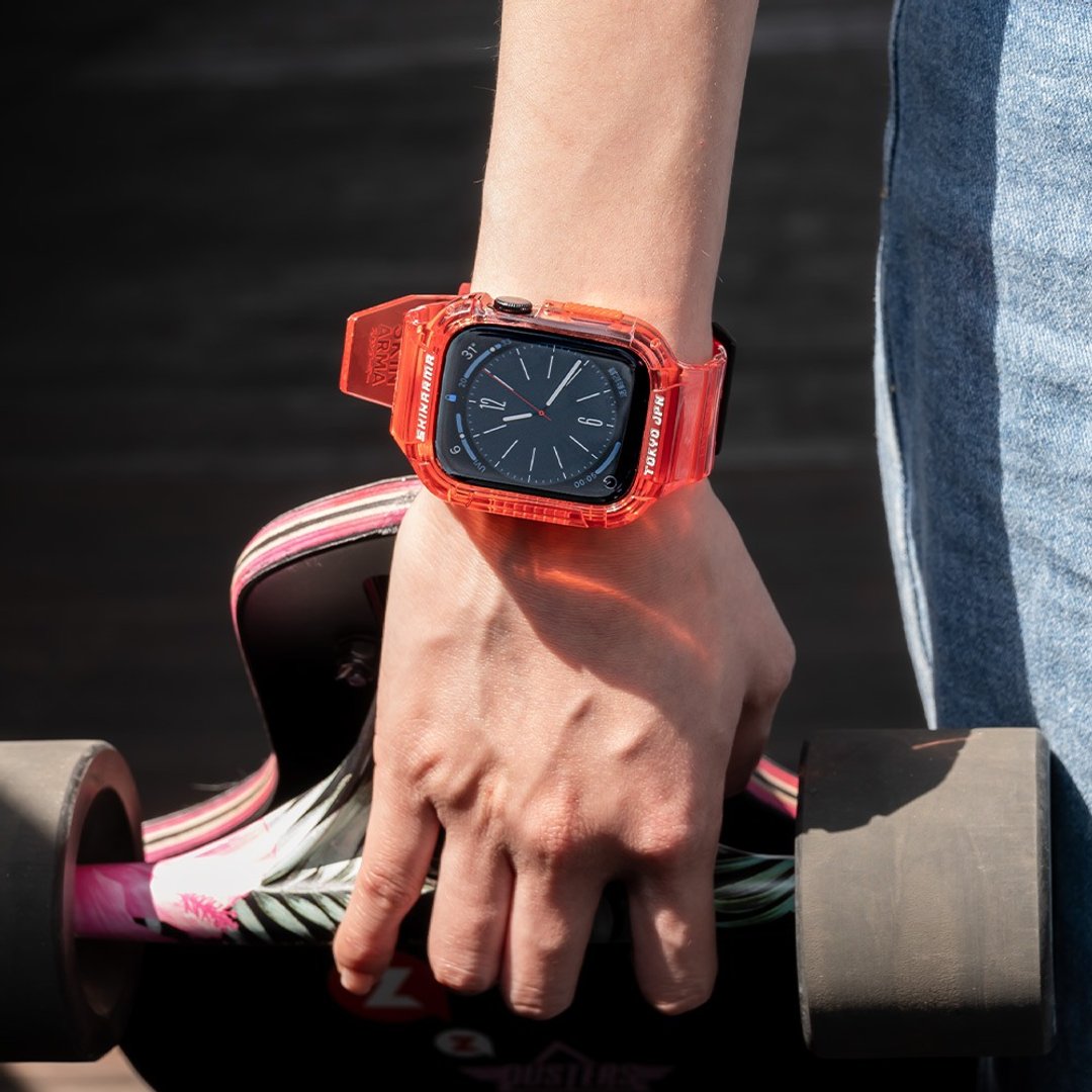 Apple Watch 45/44mm Saido 街头潮流一体成形表带-红色 - 表带 - 塑料 红色