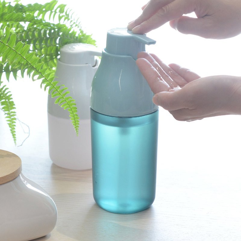 日本OKA PLYS base摩登风乳液用按压瓶-420ml-4色可选 - 卫浴用品 - 塑料 蓝色