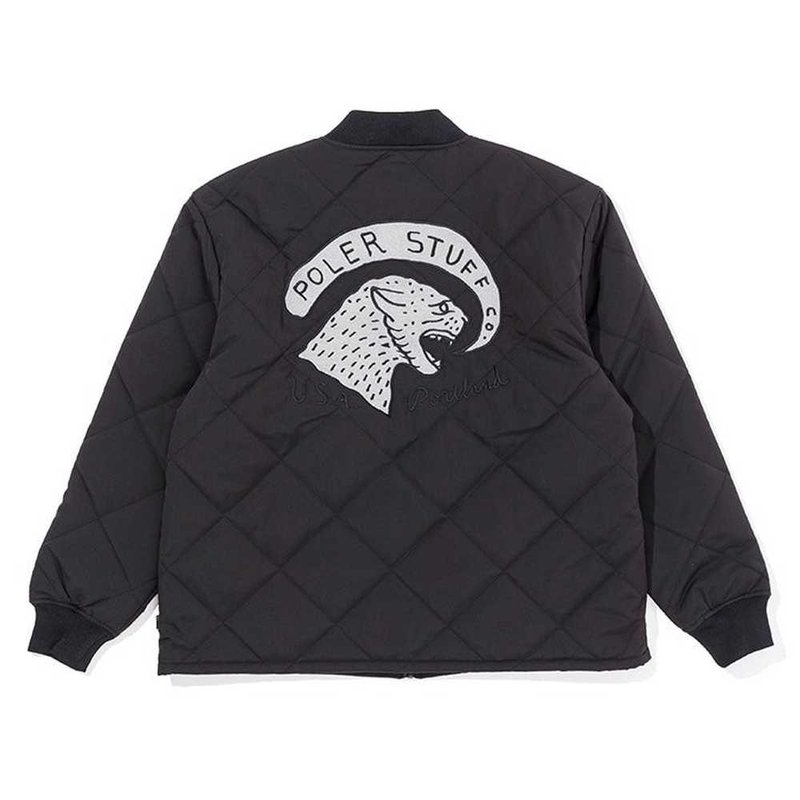 日本限定 POLER DIAMOND QUILTED JACKET  衍缝军装防水外套 黑 - 男装外套 - 其他材质 黑色