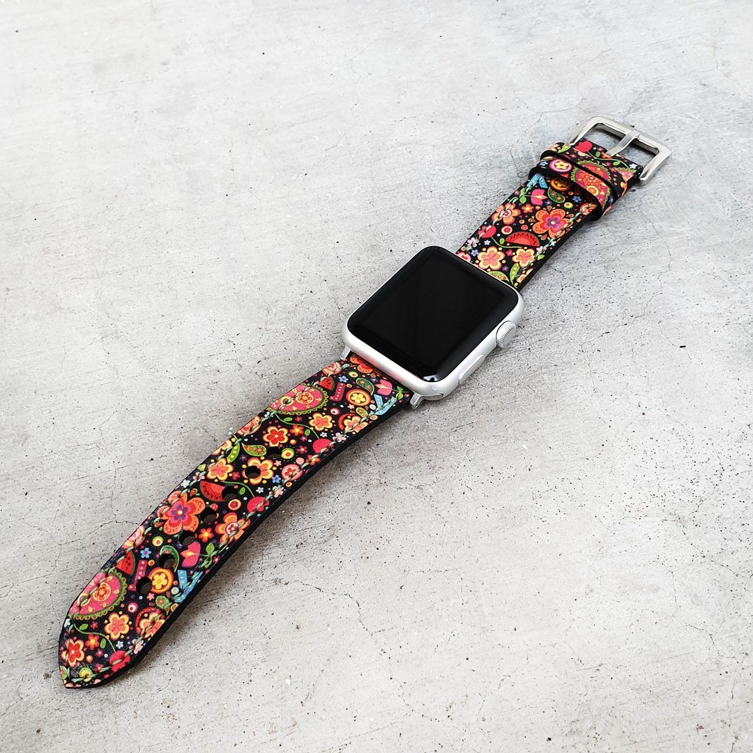 Groovy Apple表带22毫米24毫米自定义尺寸 - 表带 - 真皮 多色