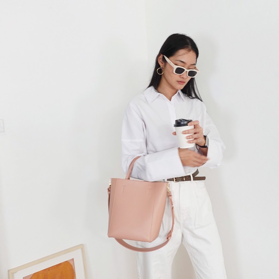 Tote bag - Everyday series - Mini - Pink - 手提包/手提袋 - 人造皮革 粉红色