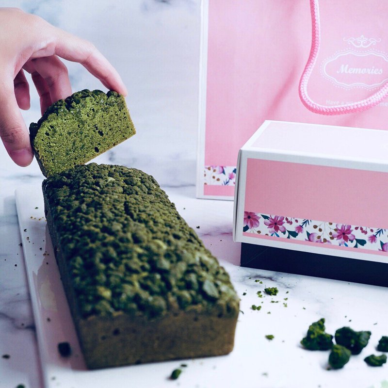 【迷那蛋糕】小山园抹茶奶酥磅蛋糕礼盒 - 蛋糕/甜点 - 新鲜食材 绿色