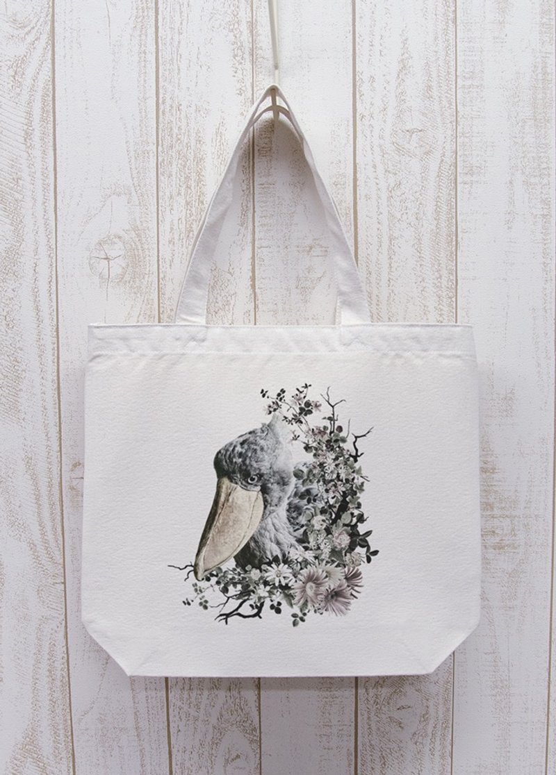 ronronHUSHBILL Calld? Outing Tote Natural / R036-BT-NA - 中性连帽卫衣/T 恤 - 棉．麻 白色
