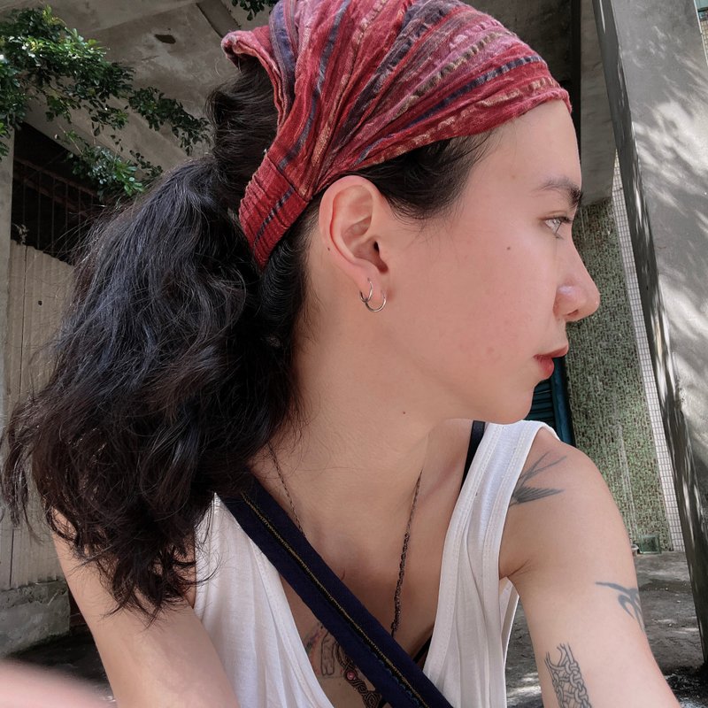 喜迎瑶 尼泊尔 发带 手染 纯棉 发箍 民族风 嬉皮风 破旧风 发饰 - 发饰 - 其他材质 多色