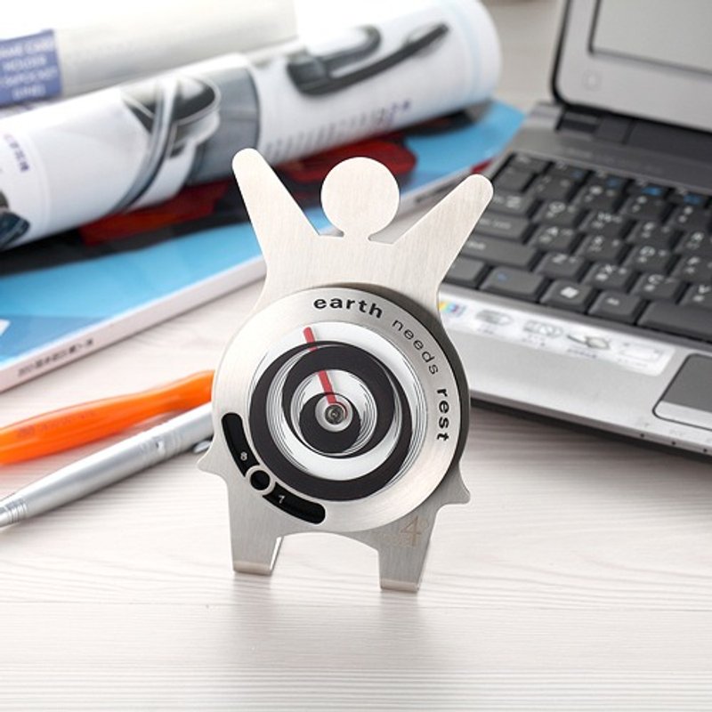 早安妞桌钟（G款）创意造型时钟 - 时钟/闹钟 - 其他金属 灰色