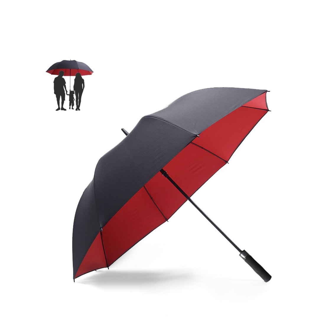 【BGG Umbrella】 34寸高尔夫球超大尺寸三人自动伞 - 雨伞/雨衣 - 聚酯纤维 黑色