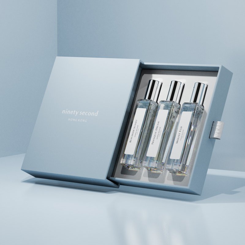 ninety second 香水礼盒三支装 | 15mL x 3 | 可自选款式 - 香水/香膏 - 其他材质 白色