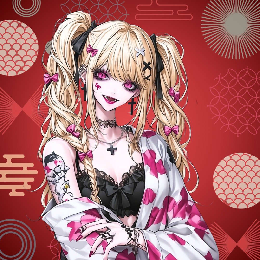 NaChi 原创贴纸【世界三大美女 小野小町】 - 贴纸 - 纸 粉红色