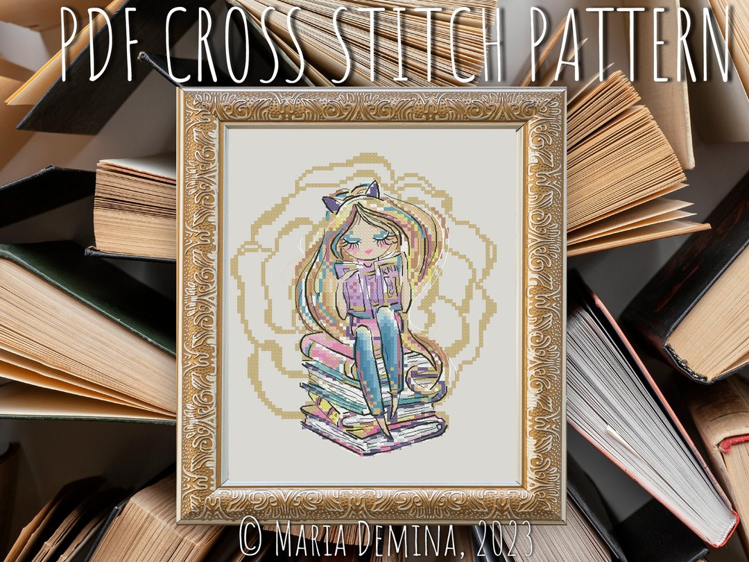 Nerdy Girl III PDF cross stitch pattern - 手工艺教程/工具书 - 其他材质 