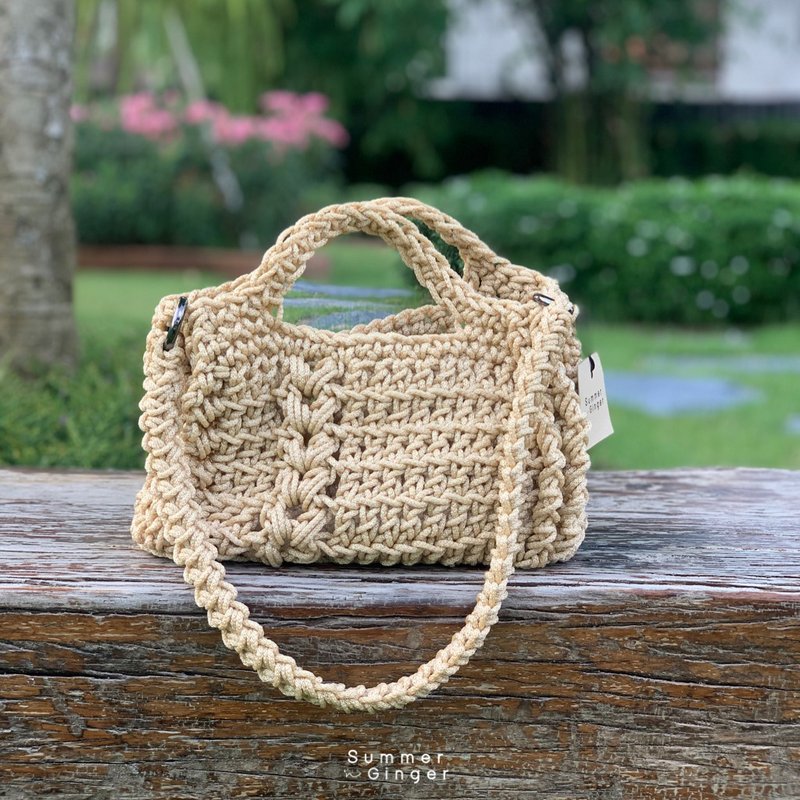 Loaf Bag (拿铁色) - 手提包/手提袋 - 聚酯纤维 卡其色