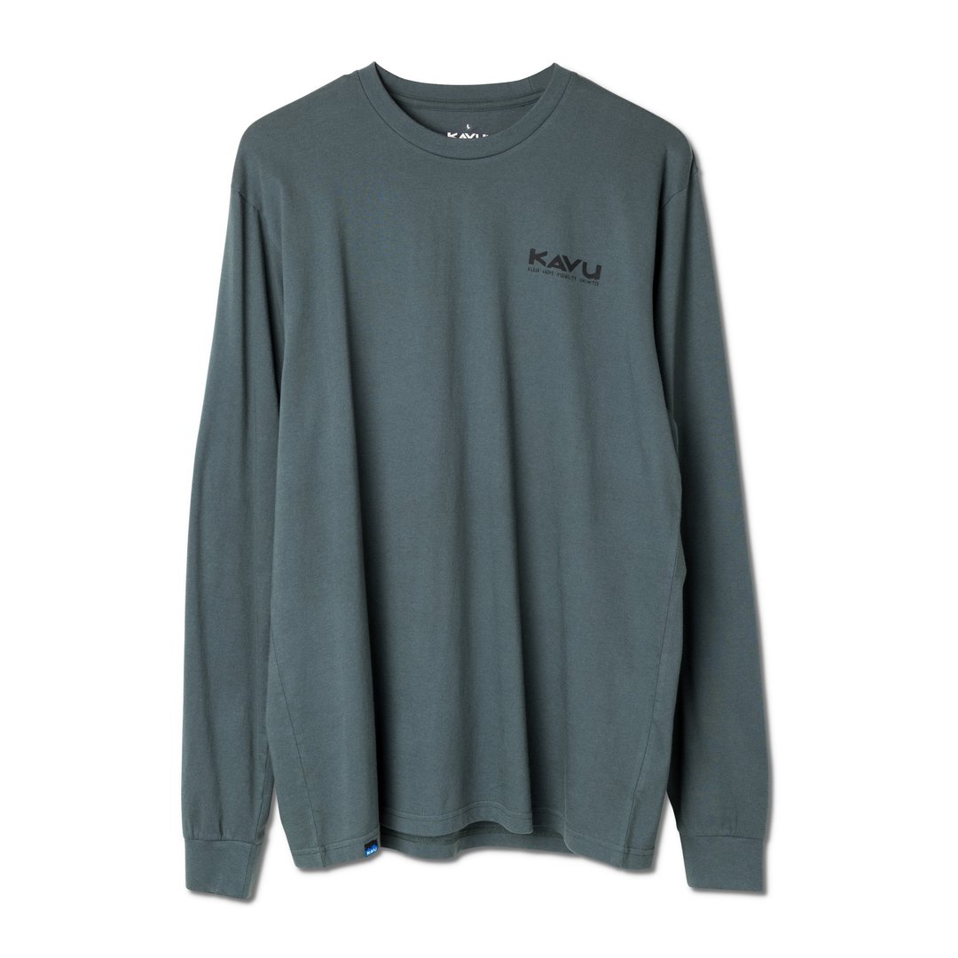 【西雅图 KAVU】LS Etch Art 有机棉长袖上衣 绿山墙  #8070 - 男装上衣/T 恤 - 棉 绿色