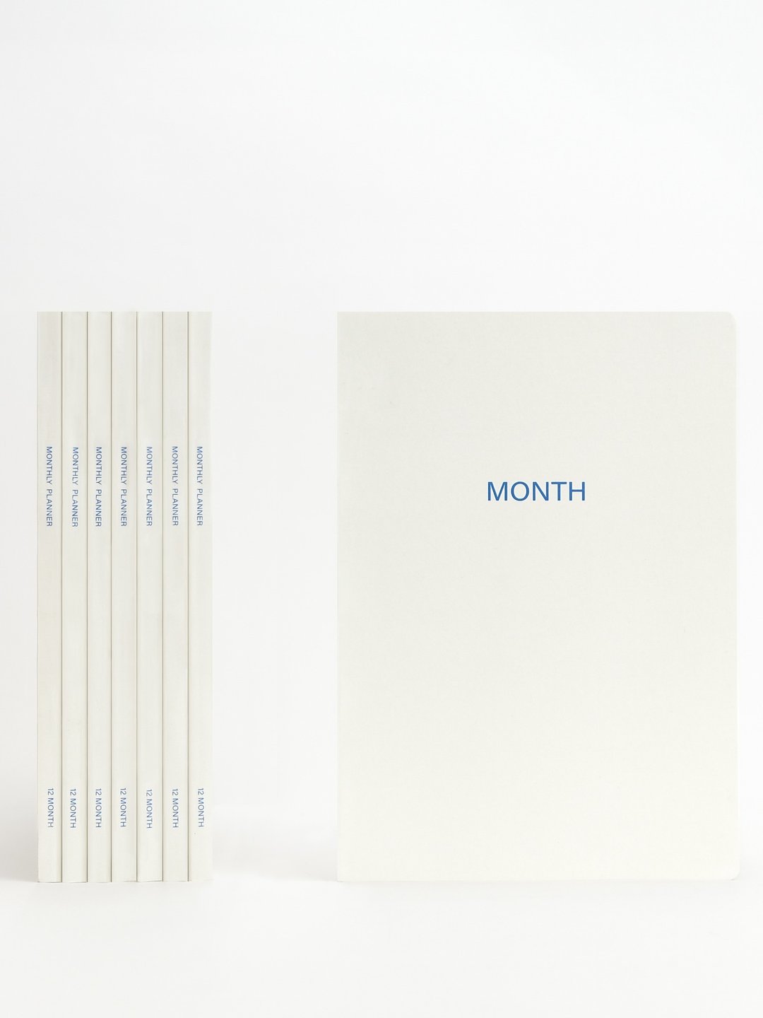 undated monthly planner・无时效月计划本 - 笔记本/手帐 - 纸 白色