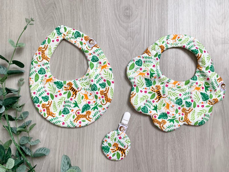 山中有老虎猴子不称王 围兜兜 口水巾 双兜组 - 其他 - 棉．麻 