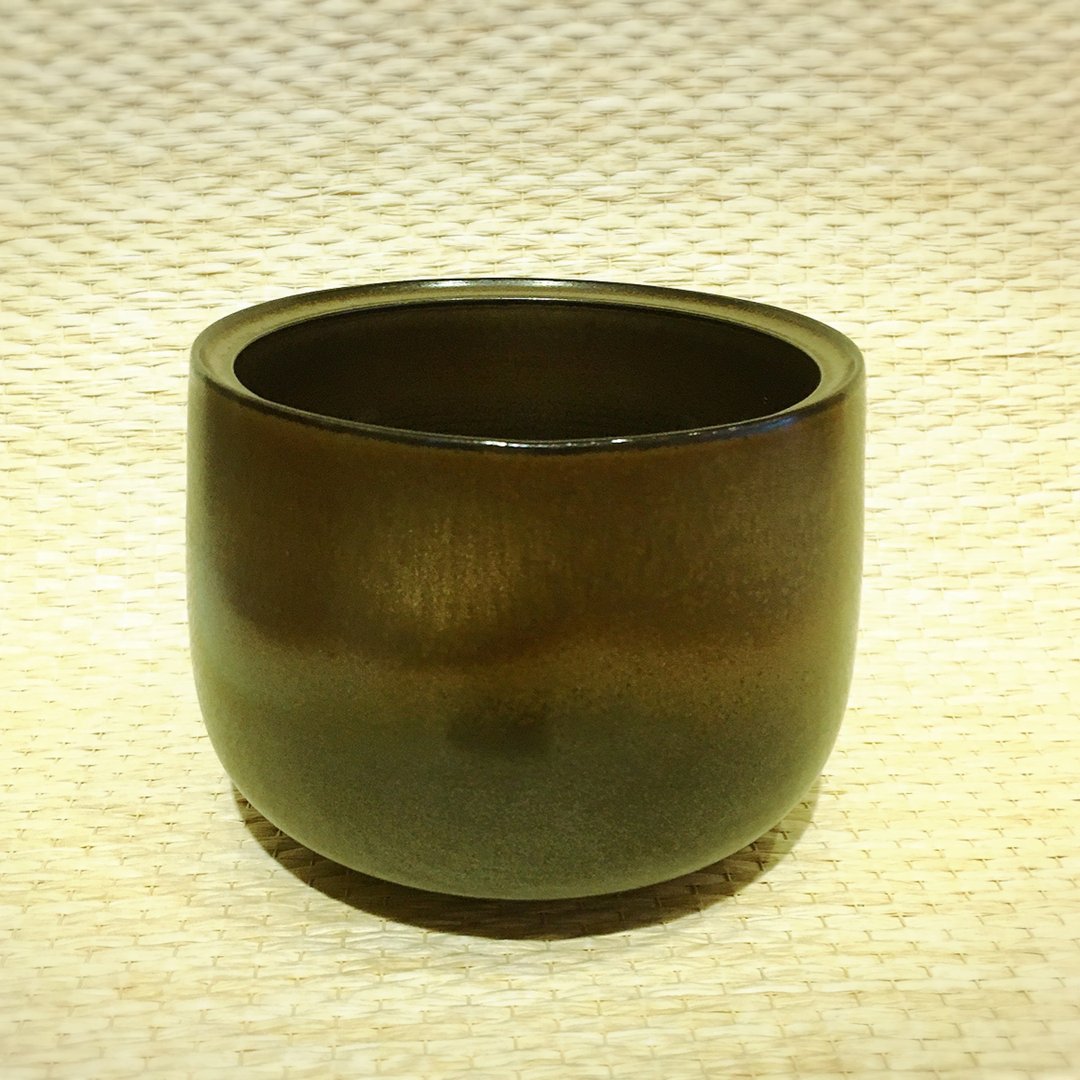 圆口建水 水方 - 茶具/茶杯 - 陶 黑色