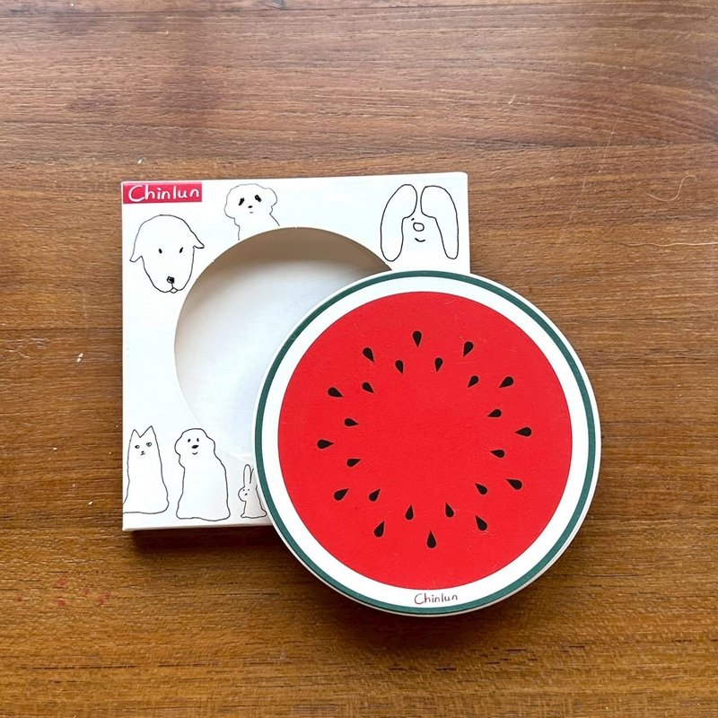 西瓜 - 陶瓷吸水杯垫 - 杯垫 - 其他材质 多色