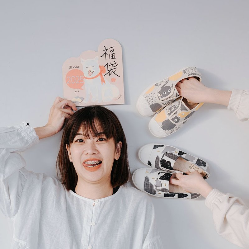 金蛇福袋 两双2025元 - 女款休闲鞋 - 棉．麻 多色