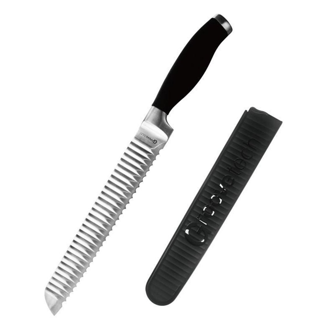 【Groovetech】GT空气刀 小资入门款 20cm 面包刀 (含刀套) - 厨房用具 - 不锈钢 灰色