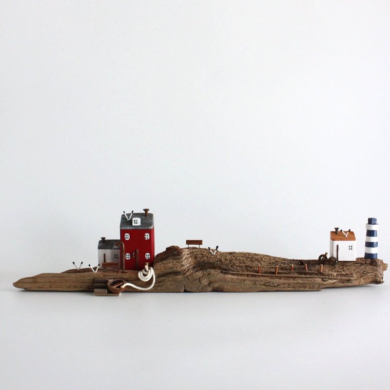 浮木内装-大海和海鸥的声音-W628 - 摆饰 - 木头 