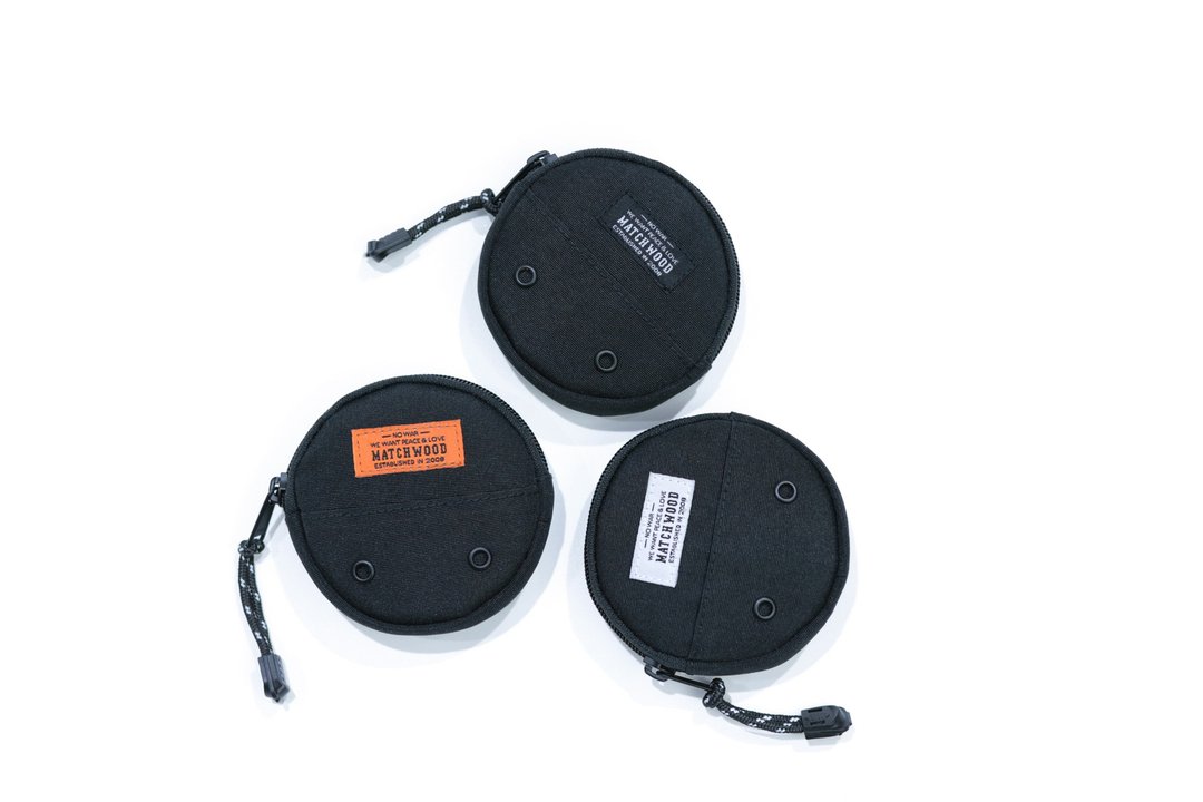 随身钥匙圈 零钱包 Donuts Wallet airpods 背包扩充 随身小包 - 零钱包 - 尼龙 黑色