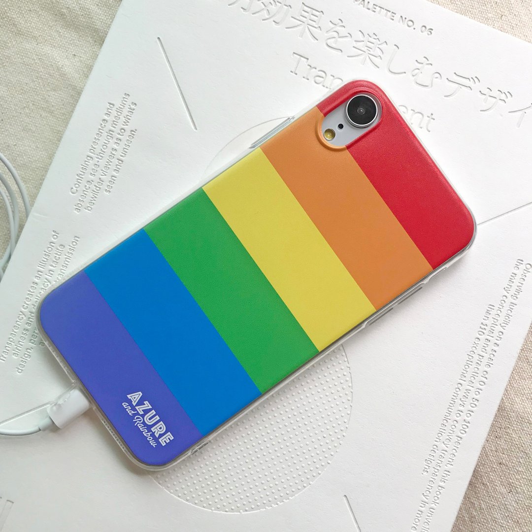 六色彩虹手机壳 - 横纹 LGBTQ+ - 手机壳/手机套 - 塑料 多色