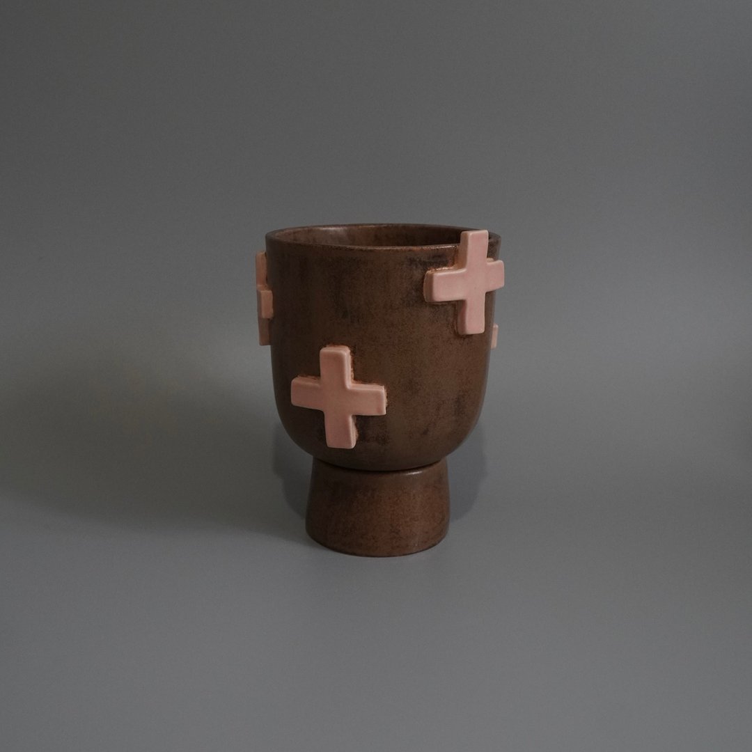 花盆 / Plant pot - 花瓶/陶器 - 陶 咖啡色