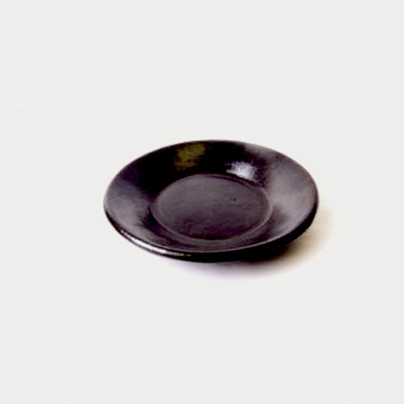 ロンボク焼きトレイ(黒)  Lombok pottery tray (black) - 其他 - 陶 