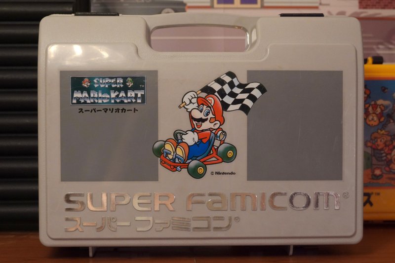 日本 1990s 超级 任天堂 Super Mario Kart 玛利欧赛车 卡带收纳 - 摆饰 - 其他材质 灰色