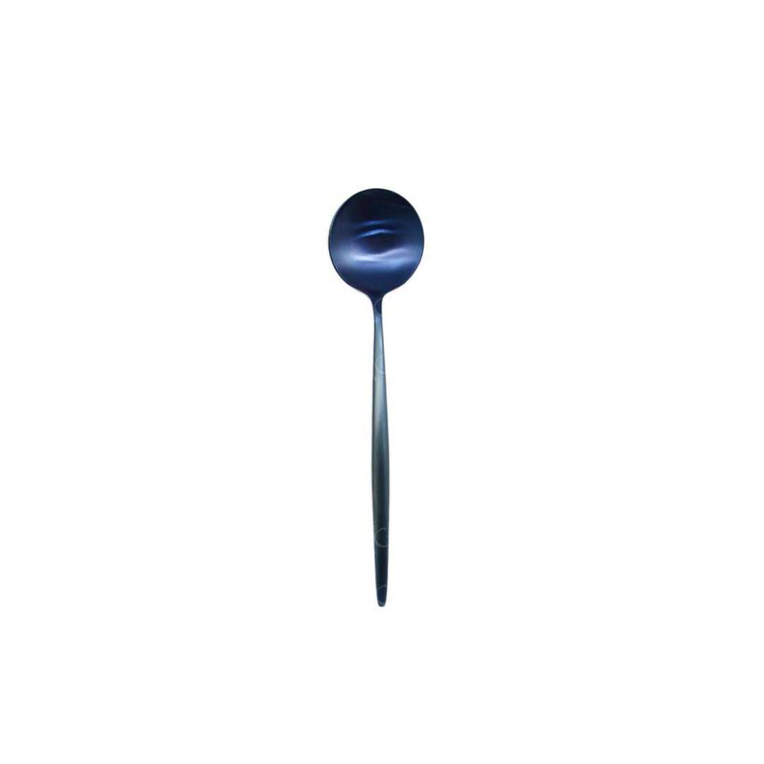 葡萄牙 Cutipol  MOON 宇宙蓝 17CM 点心匙 - 餐刀/叉/匙组合 - 不锈钢 蓝色
