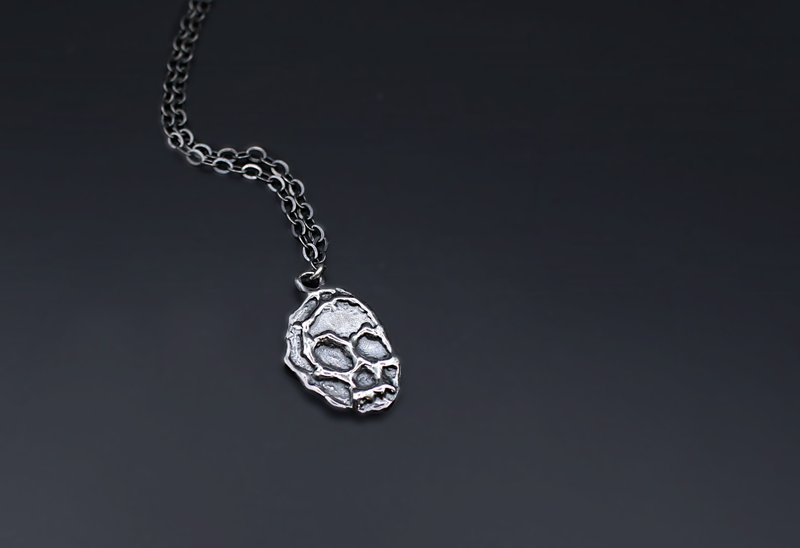 融化系列-不规则线条925银项链 - 项链 - 纯银 橘色