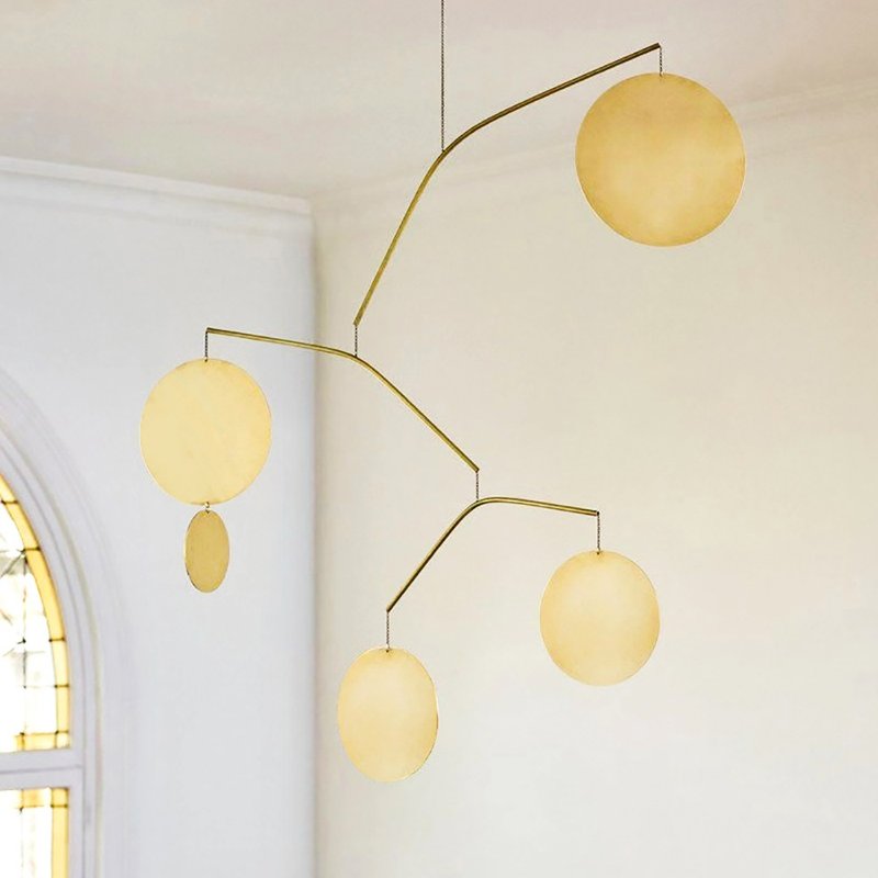 创意原创diy现代家居挂饰西班牙亚历山大考尔德动态雕塑平衡吊饰 - 摆饰 - 其他金属 金色