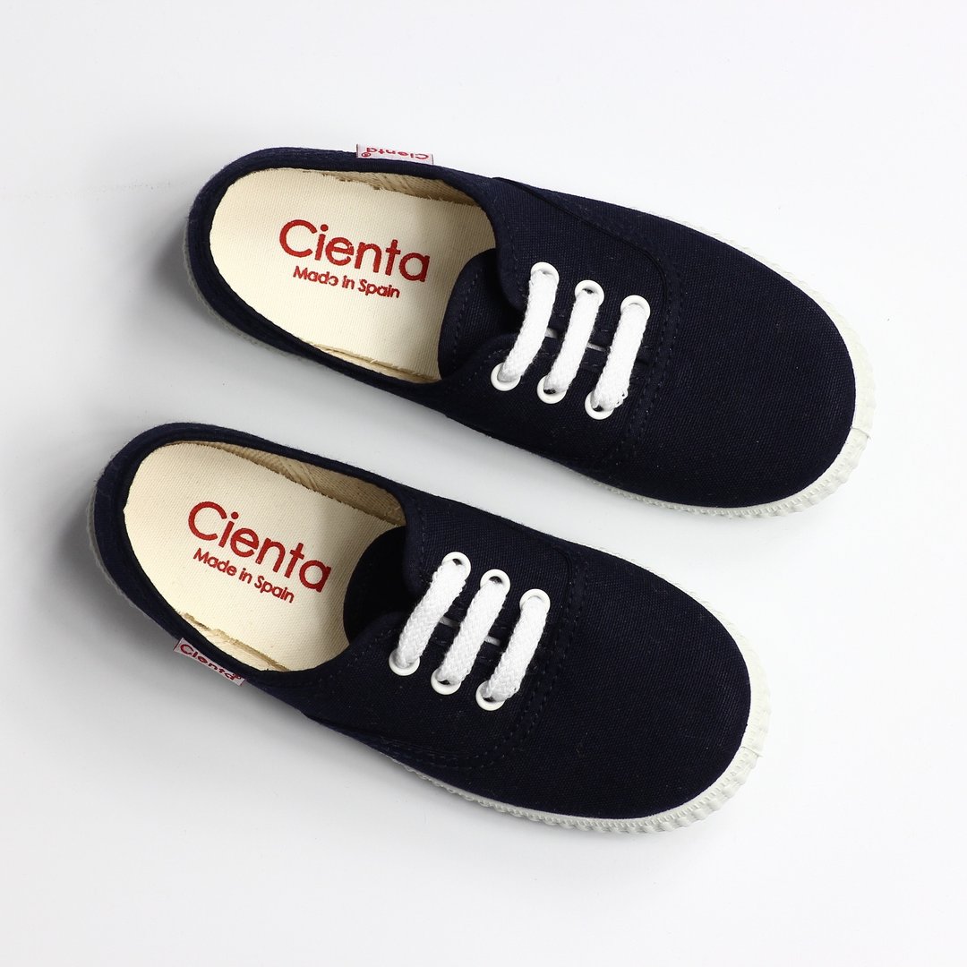 西班牙国民帆布鞋 CIENTA 52000 77深蓝色 童鞋尺寸 - 童装鞋 - 棉．麻 蓝色