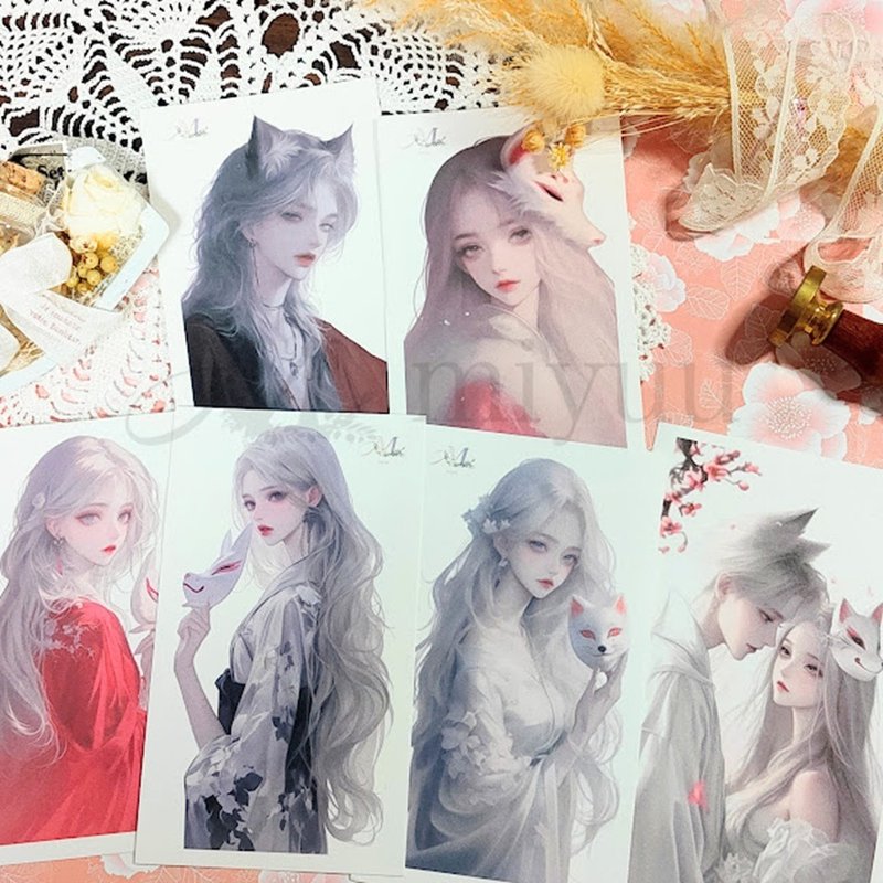 贴纸 原创贴纸 人物贴纸 原创贴纸 女孩贴纸 装饰贴纸和服 - 贴纸 - 纸 红色