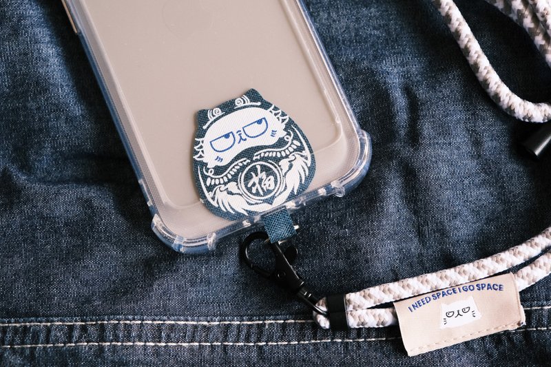 古布款开运达摩 手机夹片连6mm挂绳 十二色入 Phone Strap - 手机配件 - 其他材质 