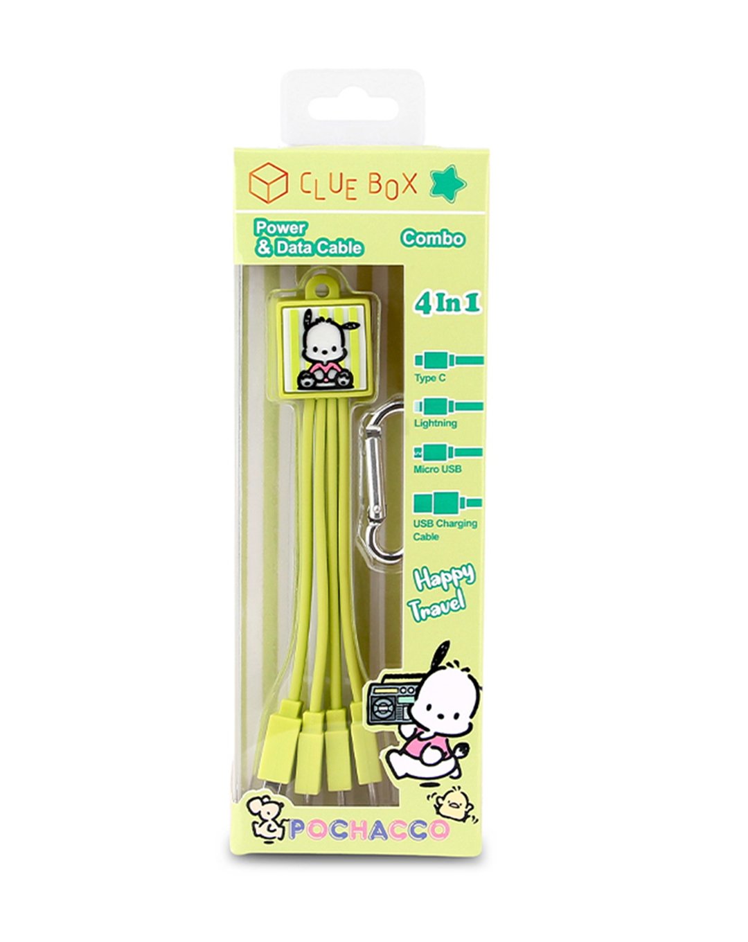 4合1数据传输和充电线 - Pochacco - 电脑配件 - 塑料 绿色