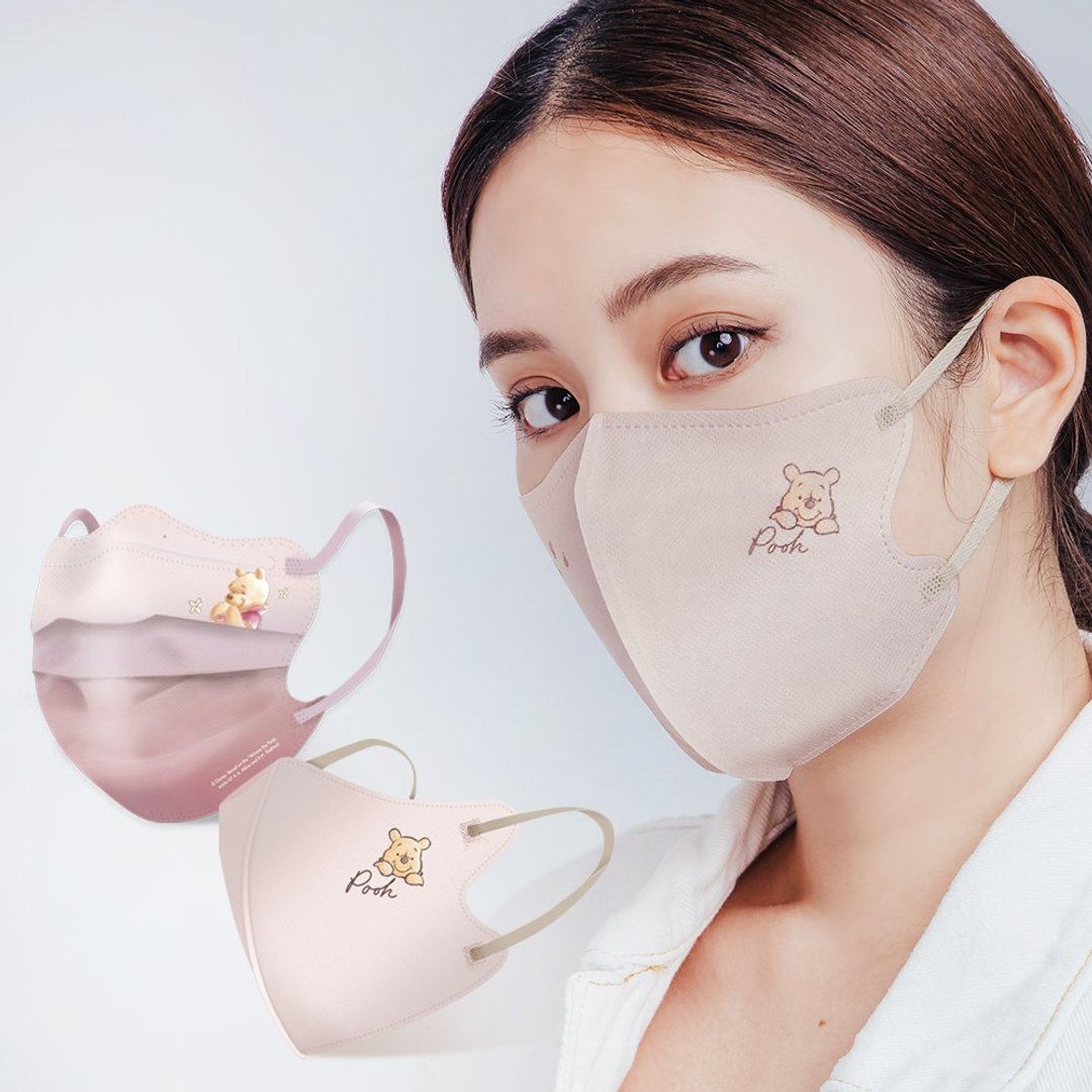 【ONEDER旺达】小熊维尼蝴蝶美肌口罩8入 / 3D立体零重力口罩10入 - 口罩 - 其他材质 