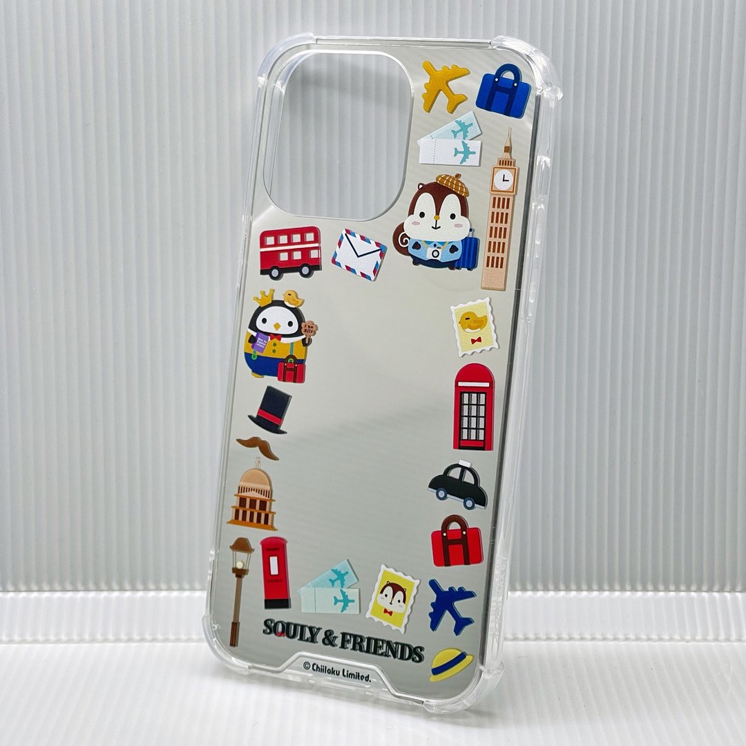 iPhone TPU 软胶边框电镀银镜面手提电话壳 (伦敦旅游) - L014SQE - 手机壳/手机套 - 塑料 银色