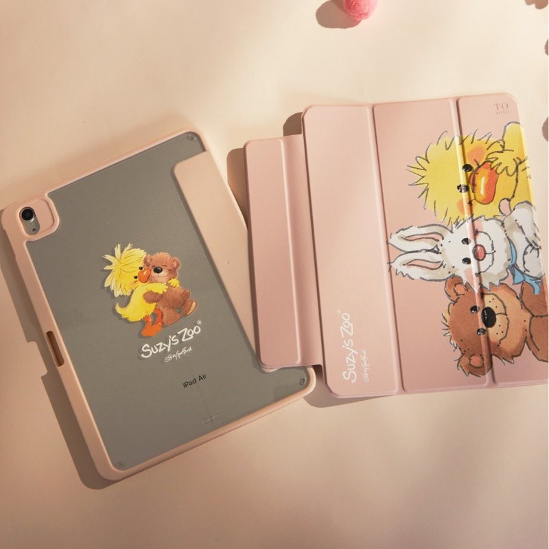Suzy's Zoo Witzy与伙伴们强悍磁吸iPad三折/Y折保护壳 - 平板/电脑保护壳 - 塑料 多色