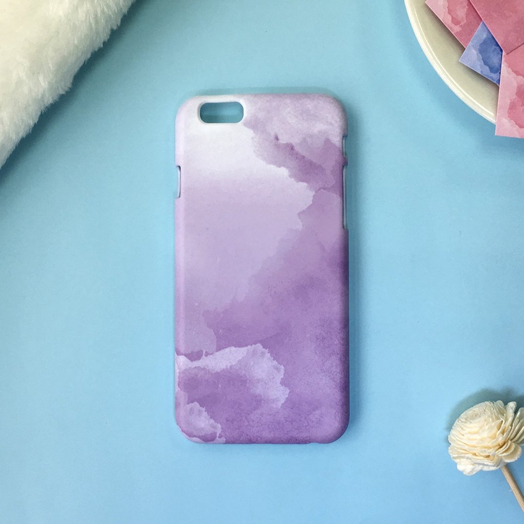 云彩紫-iPhone(i5.i6s,i6splus)/Android(Samsung三星, HTC, Sony)原创手机壳/保护套/可定制/圣诞节礼物 - 手机壳/手机套 - 塑料 紫色