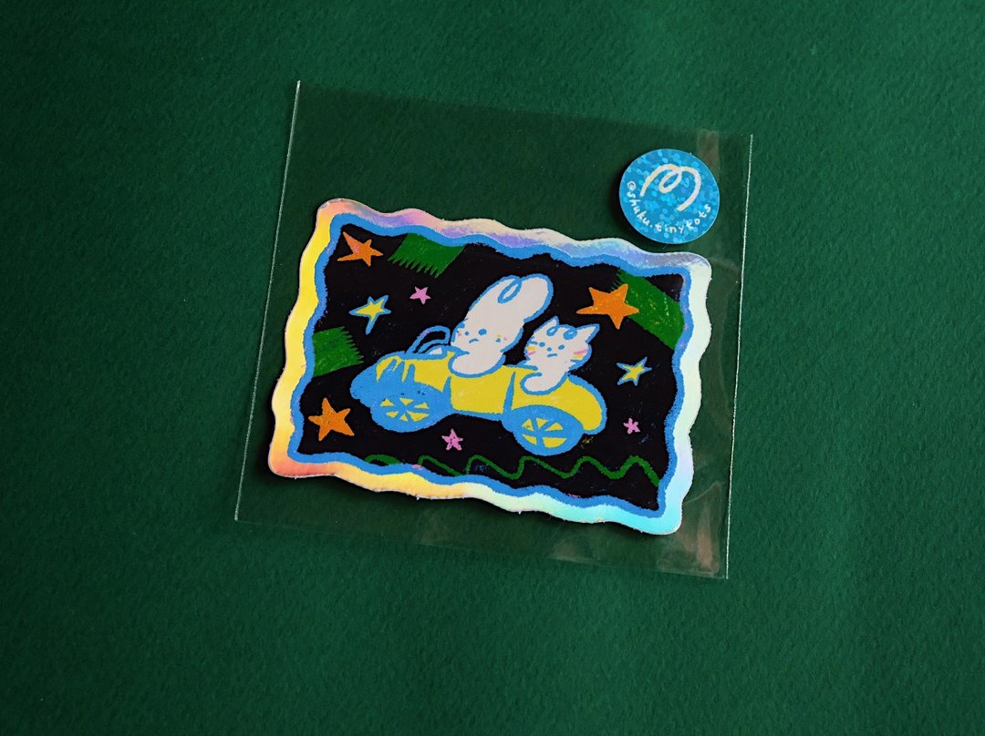 Escape Blue Planet 防水激光贴纸 | Waterproof Laser Sticker - 贴纸 - 纸 