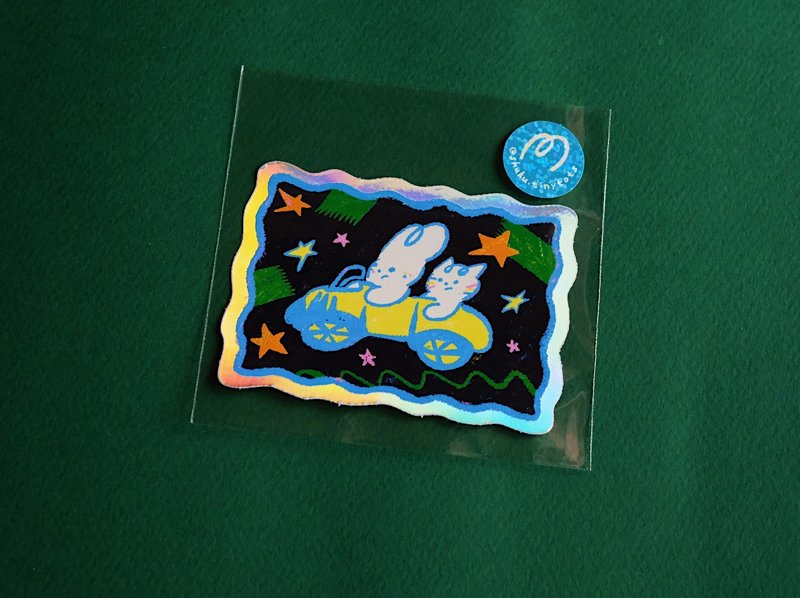 Escape Blue Planet 防水激光贴纸 | Waterproof Laser Sticker - 贴纸 - 纸 