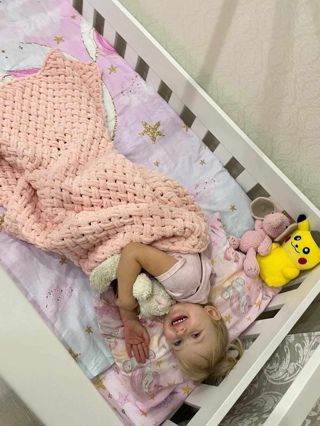 Baby shower gift plush blanket for girl warm bedspread for your baby - 婴儿床上用品 - 聚酯纤维 粉红色