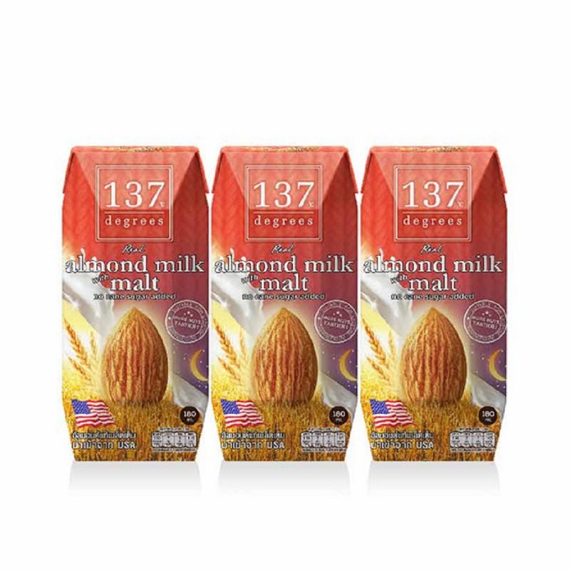 【3V惟根小镇生机坚果艿】高纤-加州杏仁麦芽(180ml*36) - 奶类/豆浆 - 新鲜食材 