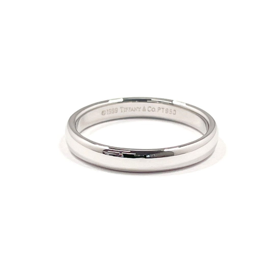 【日本直送 二手美品】13.5号 蒂芙尼 TIFFANY&Co. 戒指 婚戒 band ring Forever Pt950 - 戒指 - 贵金属 银色