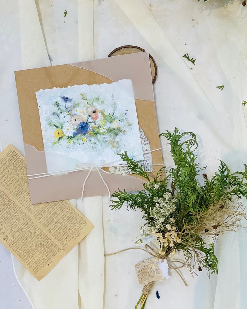 田园水染撕画小品课程 - 插画/绘画/写字 - 纸 