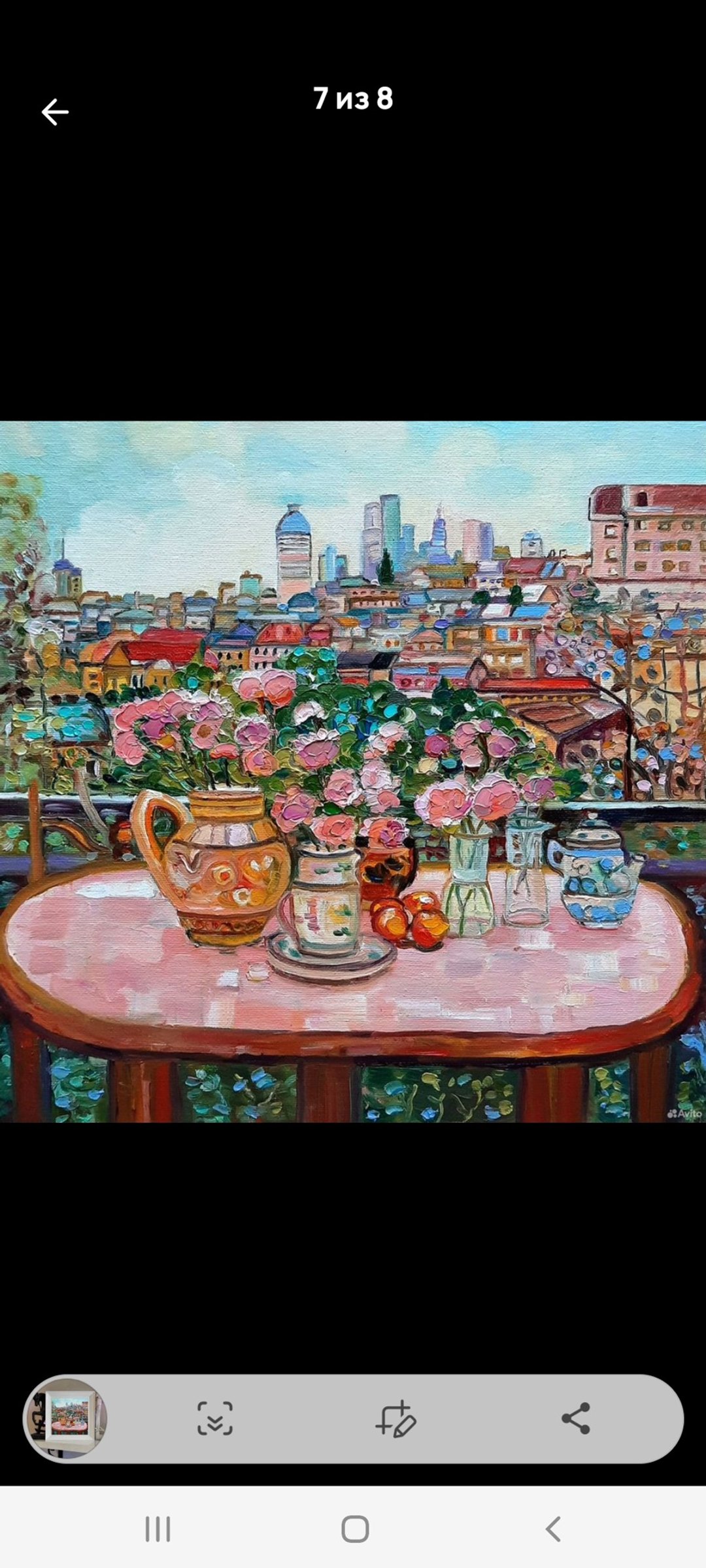窗边玫瑰画 原创艺术油画 纸板油画 30x30 平方米 - 墙贴/壁贴 - 其他材质 粉红色
