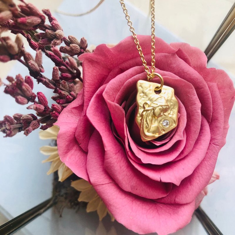 森林女孩 - 项链 - 贵金属 金色