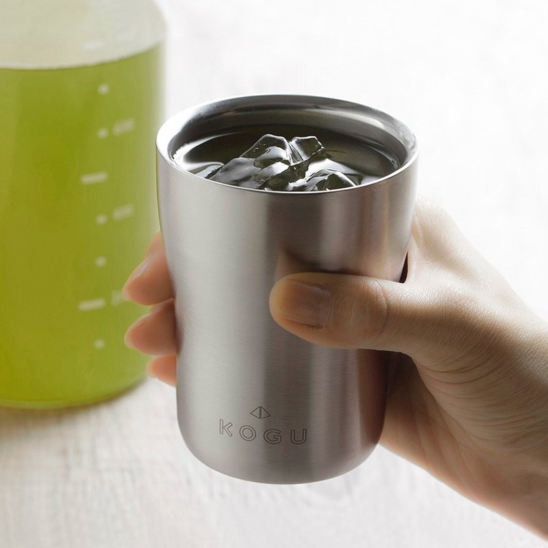 日本下村KOGU 日制18-8不锈钢双层隔热保冰随行杯-220ml - 其他杯子 - 不锈钢 银色