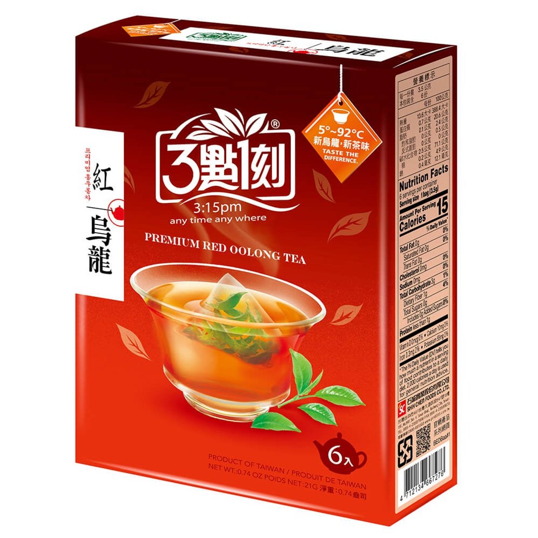 【3点1刻】红乌龙茶 6入/盒 - 茶 - 其他材质 红色
