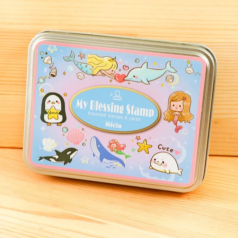 我的祝福铁盒印章组-缤纷海洋之心 FB11 - 印章/印台 - 其他材质 